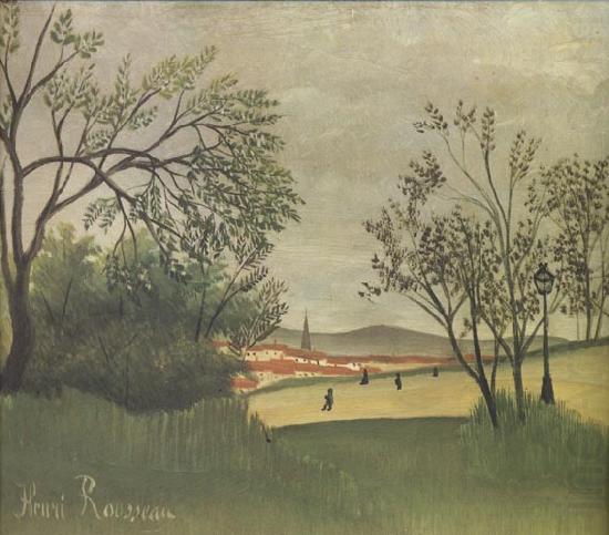 View of Saint-Cloud from the Heights of Bellevue, Henri Rousseau